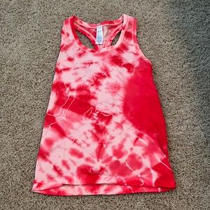 Selling red and white tie-dye tank top from Ivivva size 10 girls